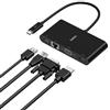 Belkin USB-C Multimedia Adapter (GBE, HDMI, VGA, USB-A), BLK