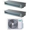 Hisense Condizionatore Hisense Dual Split Canalizzato 18+18 con 4AMW81U4RJC R-32 Wi-Fi Optional con Telecomando di Serie