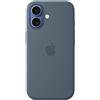 Apple Custodia MagSafe in silicone per iPhone 17 Blu salmastro