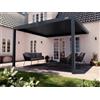 PERGOLUX Pergola S3 Bioclimatica 4x4m, Manuale, Addossata, Antracite