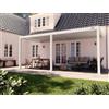 PERGOLUX Pergola S3 Bioclimatica 3x6m, Manuale, Addossata, Bianca
