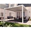 PERGOLUX Pergola S3 Bioclimatica 4x4m, Manuale, Addossata, Bianca