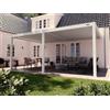 PERGOLUX Pergola S3 Bioclimatica 4x6m, Manuale, Addossata, Bianca