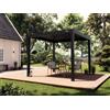PERGOLUX Pergola S3 Bioclimatica 3x3m, Manuale, Autoportante, Nero