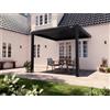 PERGOLUX Pergola S3 Bioclimatica 3x3m, Manuale, Addossata, Nero