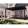 PERGOLUX Pergola S3 Bioclimatica 3x5m, Manuale, Addossata, Nero