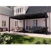 PERGOLUX Pergola S3 Bioclimatica 3x6m, Manuale, Addossata, Nero