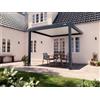PERGOLUX Pergola S3 Bioclimatica 3x3m, Manuale, Addossata, Antracite con tetto bianco