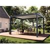 PERGOLUX Pergola S3 Bioclimatica 3x4m, Manuale, Autoportante, Antracite con tetto bianco