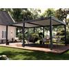 PERGOLUX Pergola S3 Bioclimatica 4x6m, Manuale, Autoportante, Antracite con tetto bianco