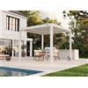 PERGOLUX Pergola Sundream S3 Bioclimatica 3x3m, Motorizzata, Autoportante, Bianca
