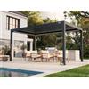 PERGOLUX Pergola Sundream S3 Bioclimatica 3x5m, Motorizzata, Autoportante, Antracite