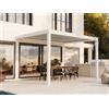 PERGOLUX Pergola Sundream S3 Bioclimatica 3x4m, Motorizzata, Addossata, Bianca