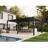 PERGOLUX Pergola Sundream S3 Bioclimatica 4x6m, Motorizzata, Autoportante, Nero