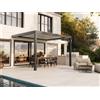 PERGOLUX Pergola Sundream S3 Bioclimatica 3x4m, Motorizzata, Addossata, Antracite con tetto bianco