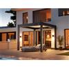 PERGOLUX Pergola Skydance S3 Bioclimatica 3x3m, Motorizzata, Autoportante, Antracite con tetto bianco