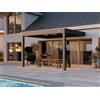 PERGOLUX Pergola 4 Pro Max Bioclimatica 3x4m, Motorizzata, Addossata, Antracite