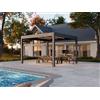 PERGOLUX Pergola 4 Pro Max Bioclimatica 4x4m, Motorizzata, Autoportante, Antracite