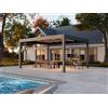 PERGOLUX Pergola 4 Pro Max Bioclimatica 4x5m, Motorizzata, Autoportante, Antracite