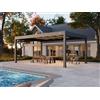 PERGOLUX Pergola 4 Pro Max Bioclimatica 4x6m, Motorizzata, Autoportante, Antracite