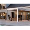 PERGOLUX Pergola 4 Pro Max Bioclimatica 3x3m, Motorizzata, Addossata, Bianca