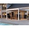 PERGOLUX Pergola 4 Pro Max Bioclimatica 3x4m, Motorizzata, Addossata, Bianca
