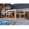 PERGOLUX Pergola 4 Pro Max Bioclimatica 4x4m, Motorizzata, Addossata, Bianca