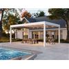 PERGOLUX Pergola 4 Pro Max Bioclimatica 4x6m, Motorizzata, Autoportante, Bianca