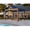 PERGOLUX Pergola 4 Pro Max Bioclimatica 3x4m, Motorizzata, Autoportante, Antracite con tetto bianco