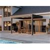 PERGOLUX Pergola 4 Pro Max Bioclimatica 3x4m, Motorizzata, Addossata, Antracite con tetto bianco