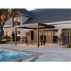 PERGOLUX Pergola 4 Pro Max Bioclimatica 4x4m, Motorizzata, Addossata, Antracite con tetto bianco