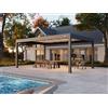 PERGOLUX Pergola 4 Pro Max Bioclimatica 4x6m, Motorizzata, Autoportante, Antracite con tetto bianco