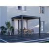 PERGOLUX Pergola 4 Pro Bioclimatica 3x3m, Motorizzata, Addossata, Antracite