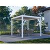 PERGOLUX Pergola 4 Pro Bioclimatica 3x3m, Motorizzata, Autoportante, Bianca
