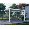 PERGOLUX Pergola 4 Pro Bioclimatica 3x4m, Motorizzata, Autoportante, Bianca