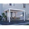 PERGOLUX Pergola 4 Pro Bioclimatica 3x4m, Motorizzata, Addossata, Bianca