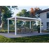 PERGOLUX Pergola 4 Pro Bioclimatica 3x5m, Motorizzata, Autoportante, Bianca
