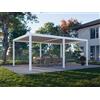 PERGOLUX Pergola 4 Pro Bioclimatica 4x6m, Motorizzata, Autoportante, Bianca