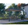 PERGOLUX Pergola 4 Pro Bioclimatica 3x4m, Motorizzata, Autoportante, Antracite con tetto bianco