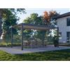 PERGOLUX Pergola 4 Pro Bioclimatica 3x5m, Motorizzata, Autoportante, Antracite con tetto bianco
