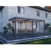 PERGOLUX Pergola 4 Pro Bioclimatica 3x6m, Motorizzata, Addossata, Antracite con tetto bianco