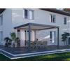 PERGOLUX Pergola 4 Pro Bioclimatica 4x4m, Motorizzata, Addossata, Antracite con tetto bianco