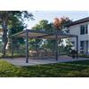 PERGOLUX Pergola 4 Pro Bioclimatica 4x6m, Motorizzata, Autoportante, Antracite con tetto bianco