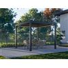 PERGOLUX Pergola 4 Pro Bioclimatica 3x3m, Motorizzata, Autoportante, Nero