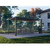 PERGOLUX Pergola 4 Pro Bioclimatica 3x5m, Motorizzata, Autoportante, Nero