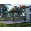 PERGOLUX Pergola 4 Pro Bioclimatica 4x4m, Motorizzata, Autoportante, Nero