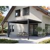 PERGOLUX Pergola 4 Bioclimatica 4x4m, Manuale, Addossata, Antracite