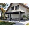 PERGOLUX Pergola 4 Bioclimatica 4x6m, Manuale, Addossata, Antracite