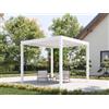 PERGOLUX Pergola 4 Bioclimatica 3x3m, Manuale, Autoportante, Bianca