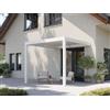 PERGOLUX Pergola 4 Bioclimatica 3x3m, Manuale, Addossata, Bianca